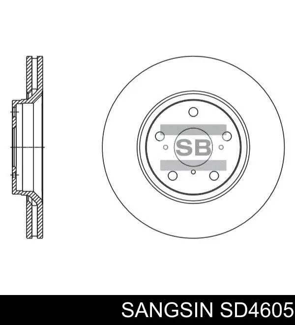 SD4605 Sangsin Диск тормозной передний