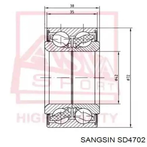 Купить SD4702 Sangsin Ротор тормозной