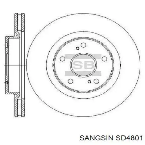 SD4801 Sangsin disco do freio dianteiro