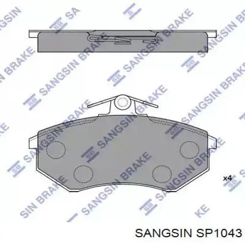 Колодки Sangsin SP1043 цена, от 14.36 USD