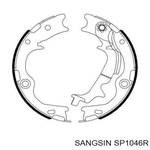 Купить SP1046R Sangsin Колодки тормозные задние, дисковые