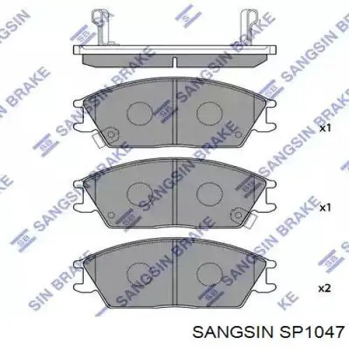Купить SP1047 Sangsin Колодки тормозные