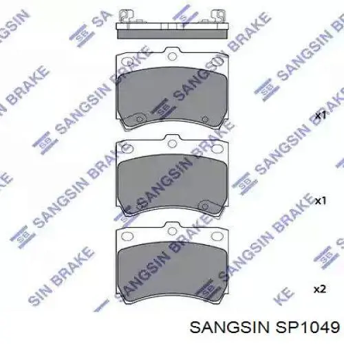 Передние тормозные колодки SP1049 Sangsin