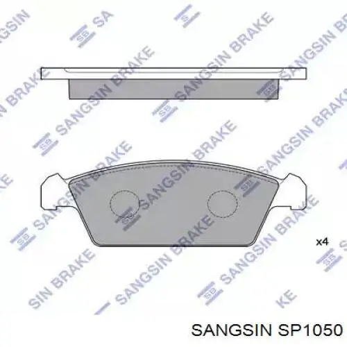 Передние тормозные колодки SP1050 Sangsin