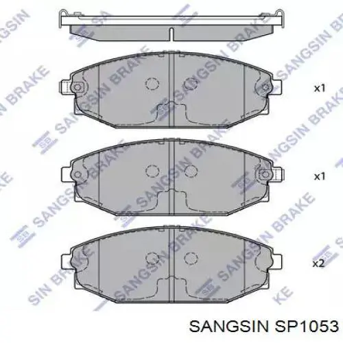 Передние тормозные колодки SP1053 Sangsin