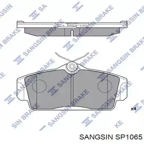 SP1065 Sangsin колодки тормозные передние дисковые