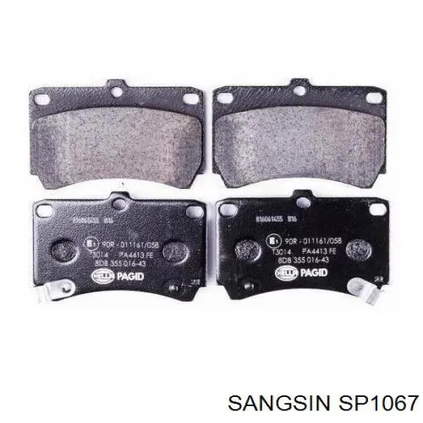 Купить SP1067 Sangsin Колодки тормозные