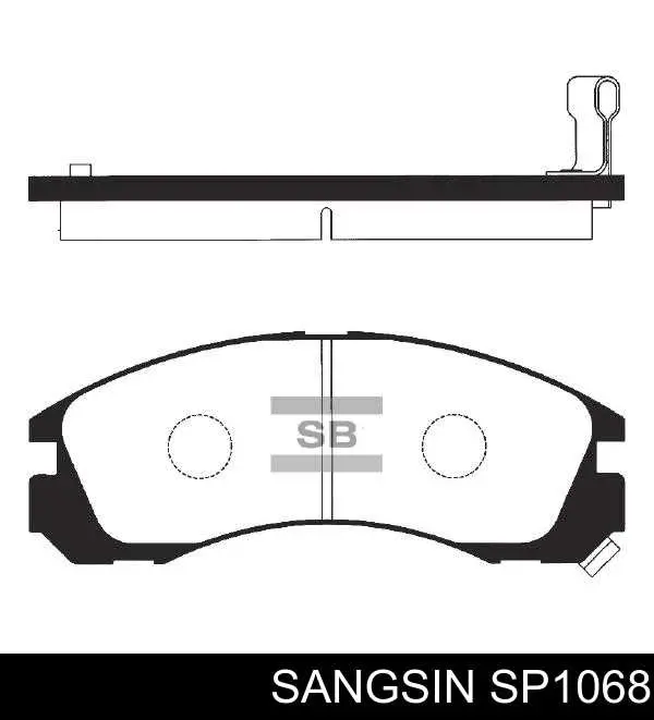 SP1068 Sangsin Колодки передние