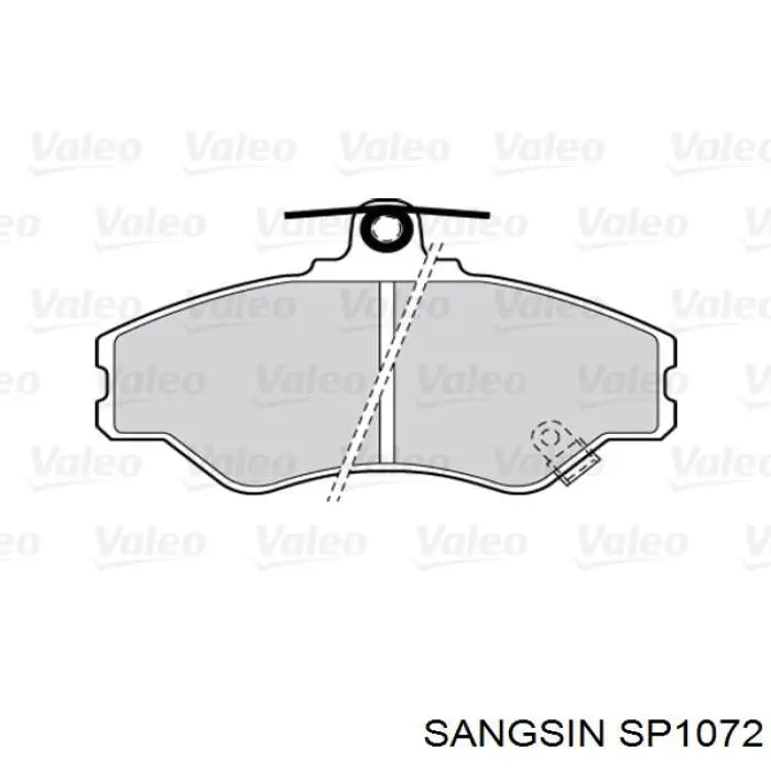 Колодки Sangsin SP1072 цена, от 16.44 USD