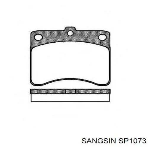 SP1073 Sangsin Колодки передние