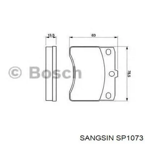Колодки Sangsin SP1073 цена, от 8.87 USD