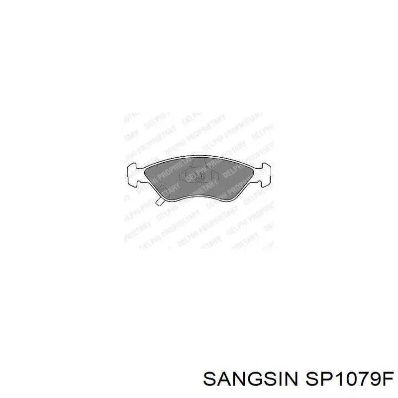 Купить SP1079F Sangsin Колодки тормозные