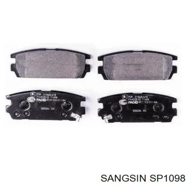 Купить SP1098 Sangsin Колодки тормозные задние, дисковые