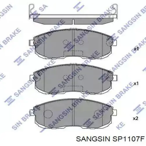 Передние тормозные колодки SP1107F Sangsin