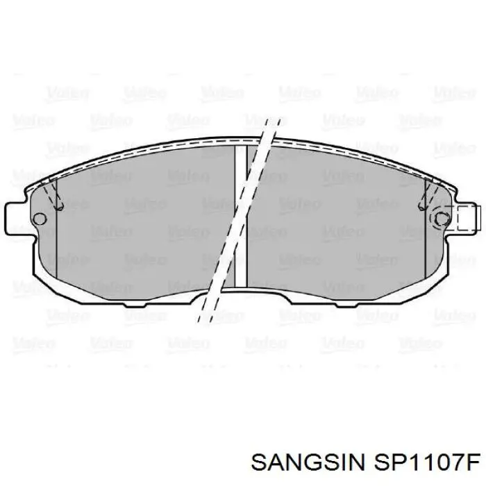 Передние тормозные колодки SP1107F Sangsin