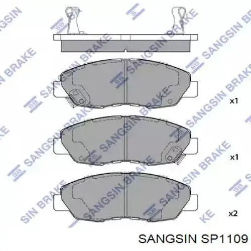 Передние тормозные колодки SP1109 Hi-q