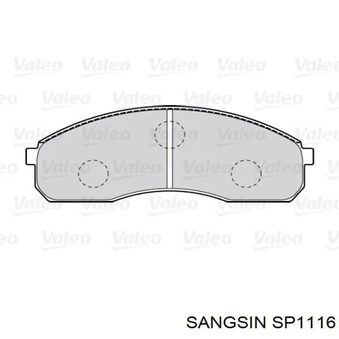Купить SP1116 Sangsin Колодки тормозные