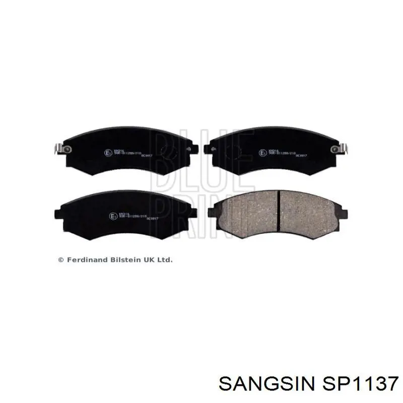 Передние тормозные колодки SP1137 Sangsin