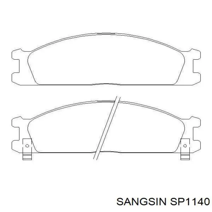 SP1140 Sangsin Колодки передние