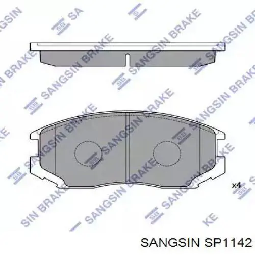 Передние тормозные колодки SP1142 Sangsin