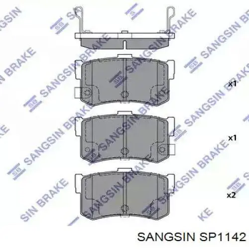 SP1142 Sangsin Колодки передние