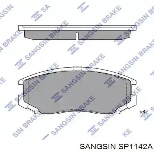 Передние тормозные колодки SP1142A Sangsin