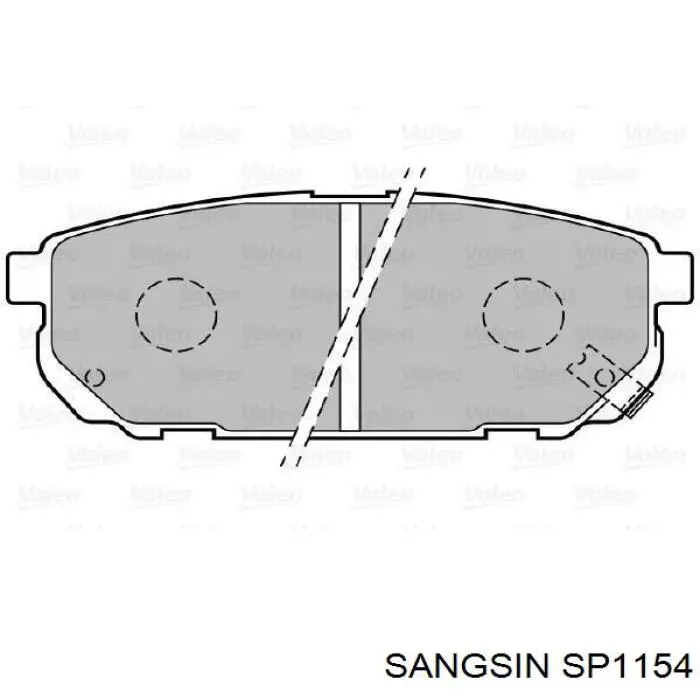 SP1154 Sangsin Колодки тормозные дисковые комплект