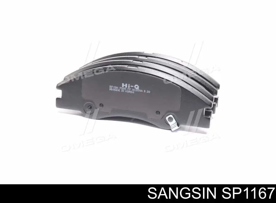 Колодки тормозные передние дисковые Sangsin SP1167