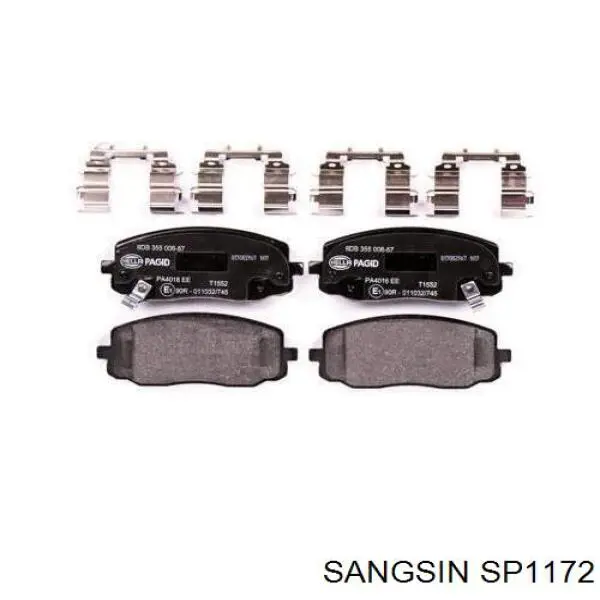 SP1172 Sangsin Колодки передние