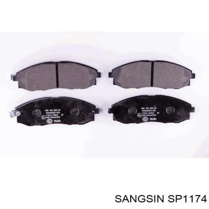 Передние тормозные колодки SP1174 Sangsin