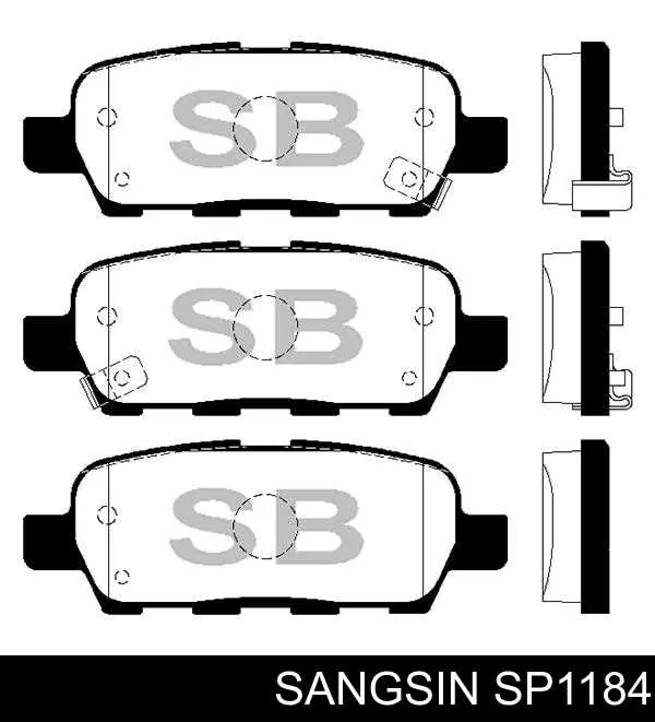 SP1184 Sangsin Колодки тормозные дисковые комплект