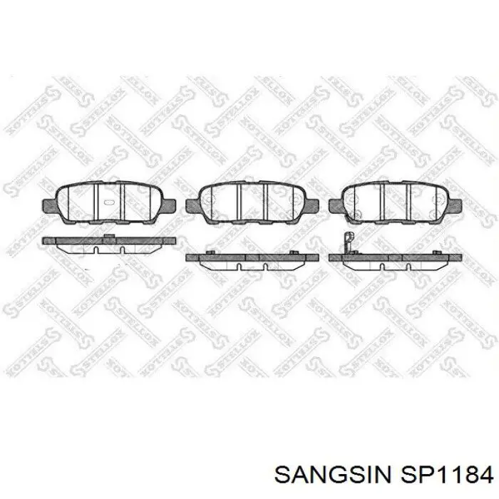 Колодки дисковые  Sangsin SP1184 цена, от 18.88 USD