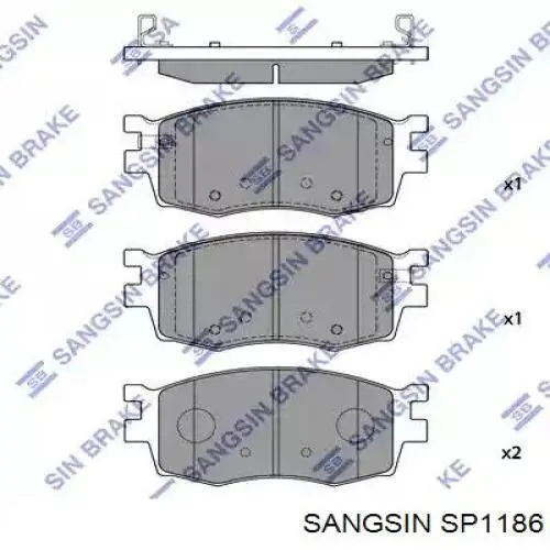 Передние тормозные колодки SP1186 Sangsin
