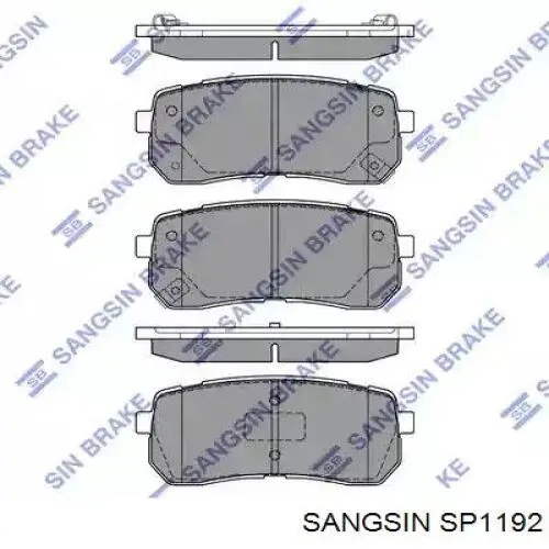 Колодки тормозные задние дисковые Sangsin SP1192