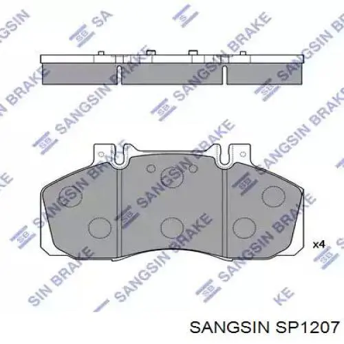 Передние тормозные колодки 581605K300 Hyundai/Kia