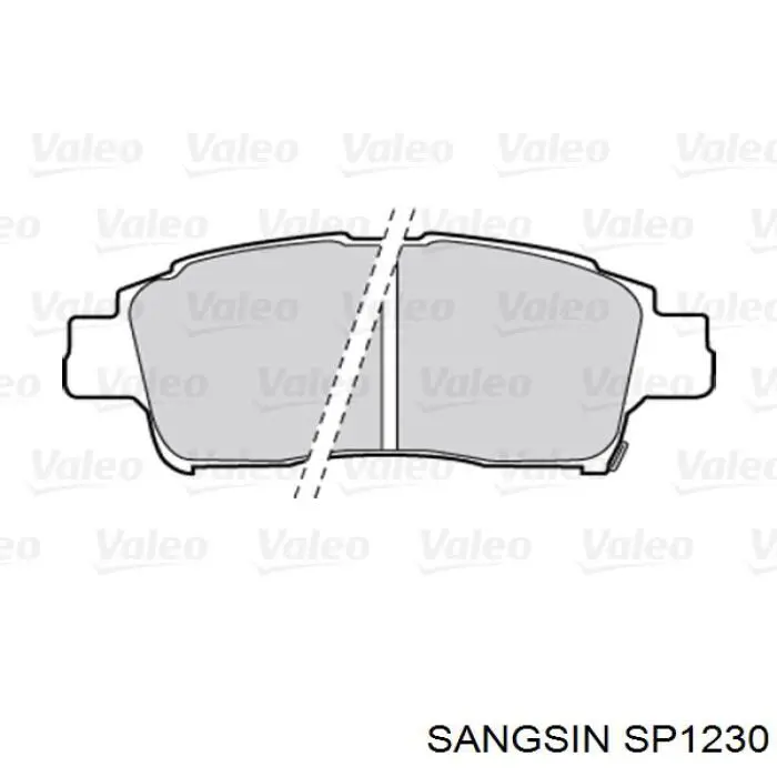 Купить SP1230 Sangsin Колодки тормозные