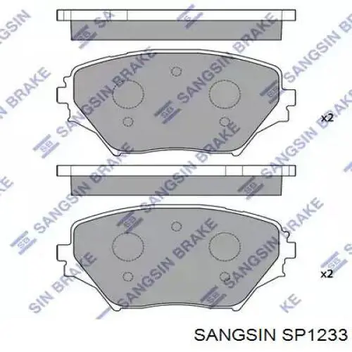 Купить SP1233 Sangsin Колодки тормозные