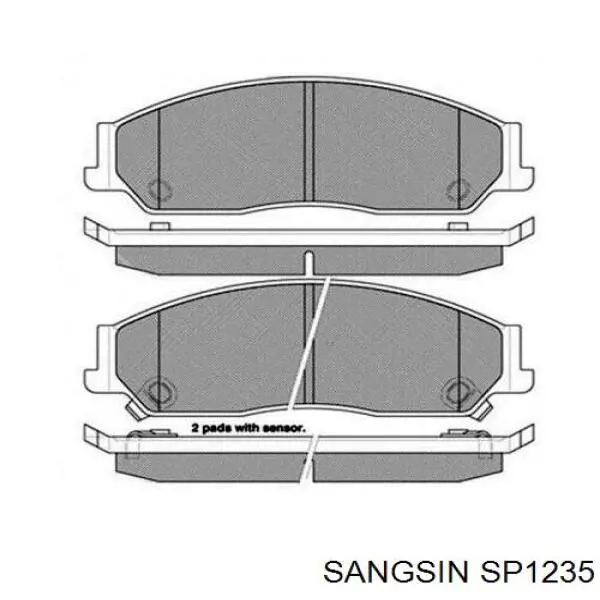 Передние тормозные колодки SP1235 Sangsin