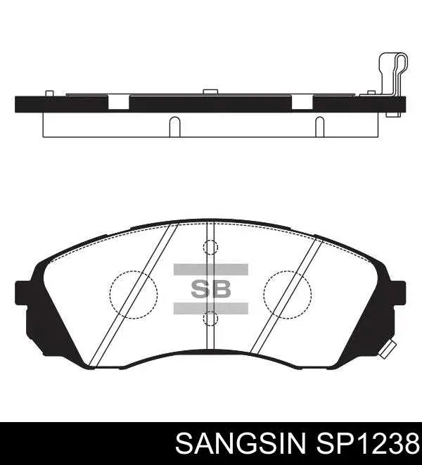 Передние тормозные колодки SP1238 Sangsin