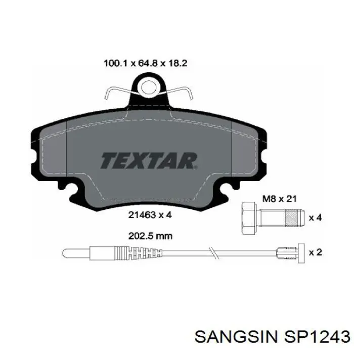 Передние тормозные колодки 6001547911 Renault (RVI)