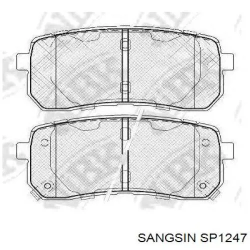 Колодки дисковые  Sangsin SP1247 цена, от 17.37 USD