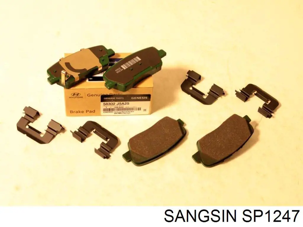 SP1247 Sangsin Колодки тормозные дисковые комплект