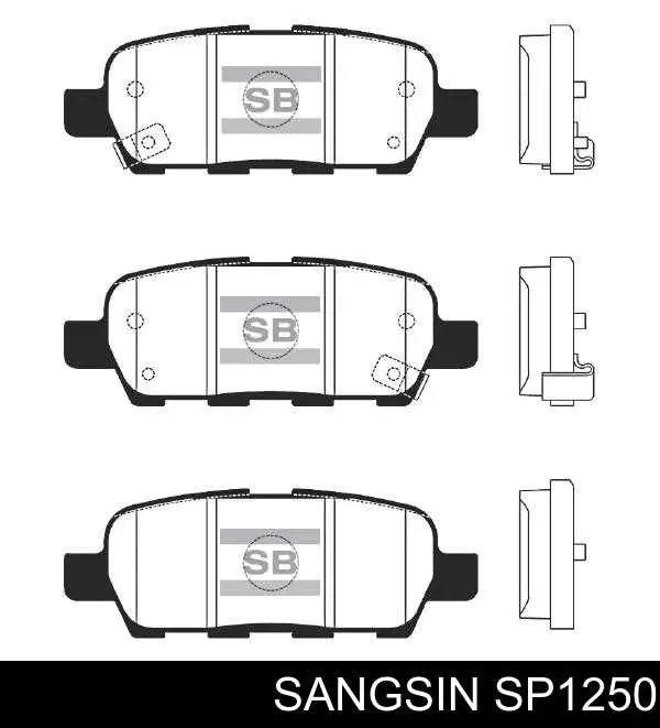 SP1250 Sangsin Колодки тормозные дисковые комплект