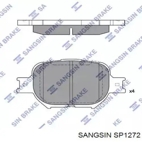 Передние тормозные колодки SP1272 Sangsin