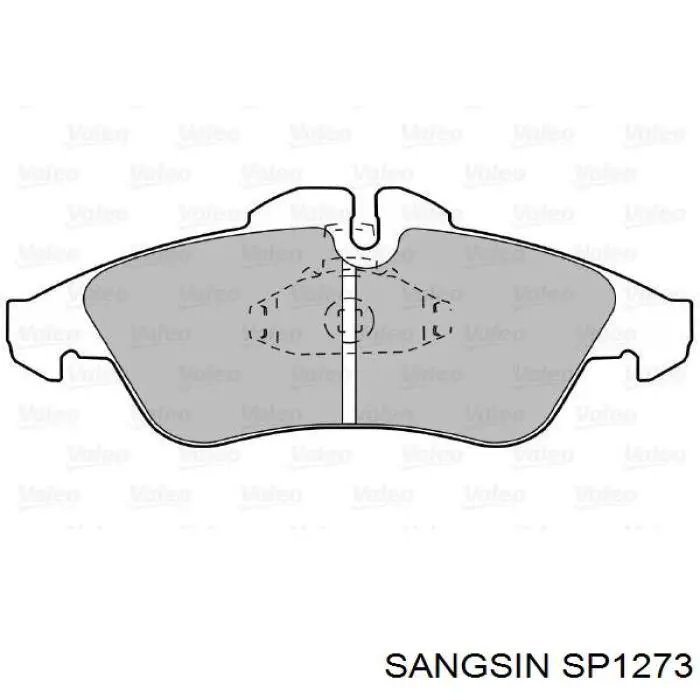 Купить SP1273 Sangsin Колодки тормозные