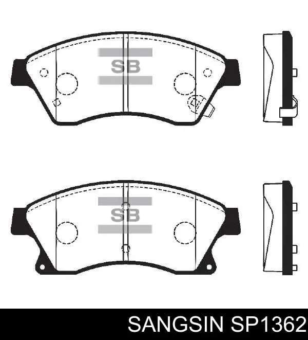 Передние тормозные колодки SP1362 Sangsin