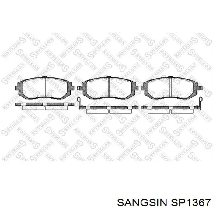 Колодки Sangsin SP1367 цена, от 22.78 USD