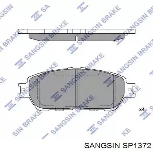 Купить SP1372 Sangsin Колодки тормозные