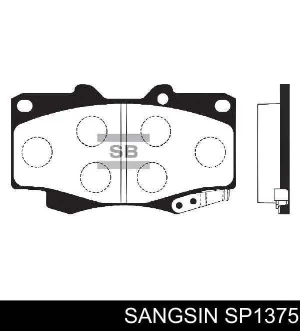 SP1375 Sangsin Колодки передние