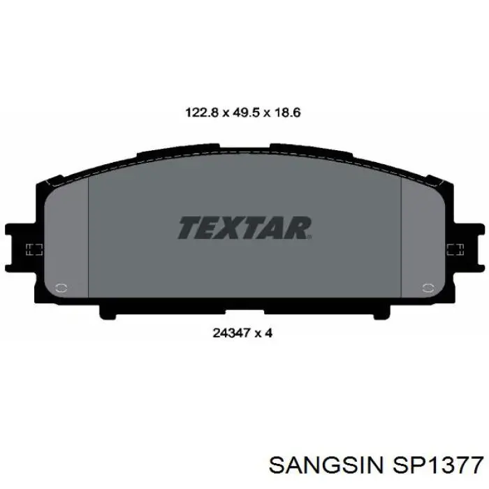 Купить SP1377 Sangsin Колодки тормозные